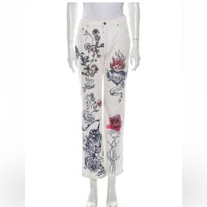 Roberto Cavalli
High-Rise Straight Leg Jeans